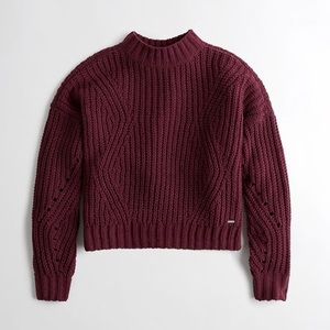 Hollister Purple Mockneck Sweater